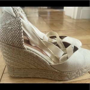 Castañer Chiara 80 canvas wedge espadrilles